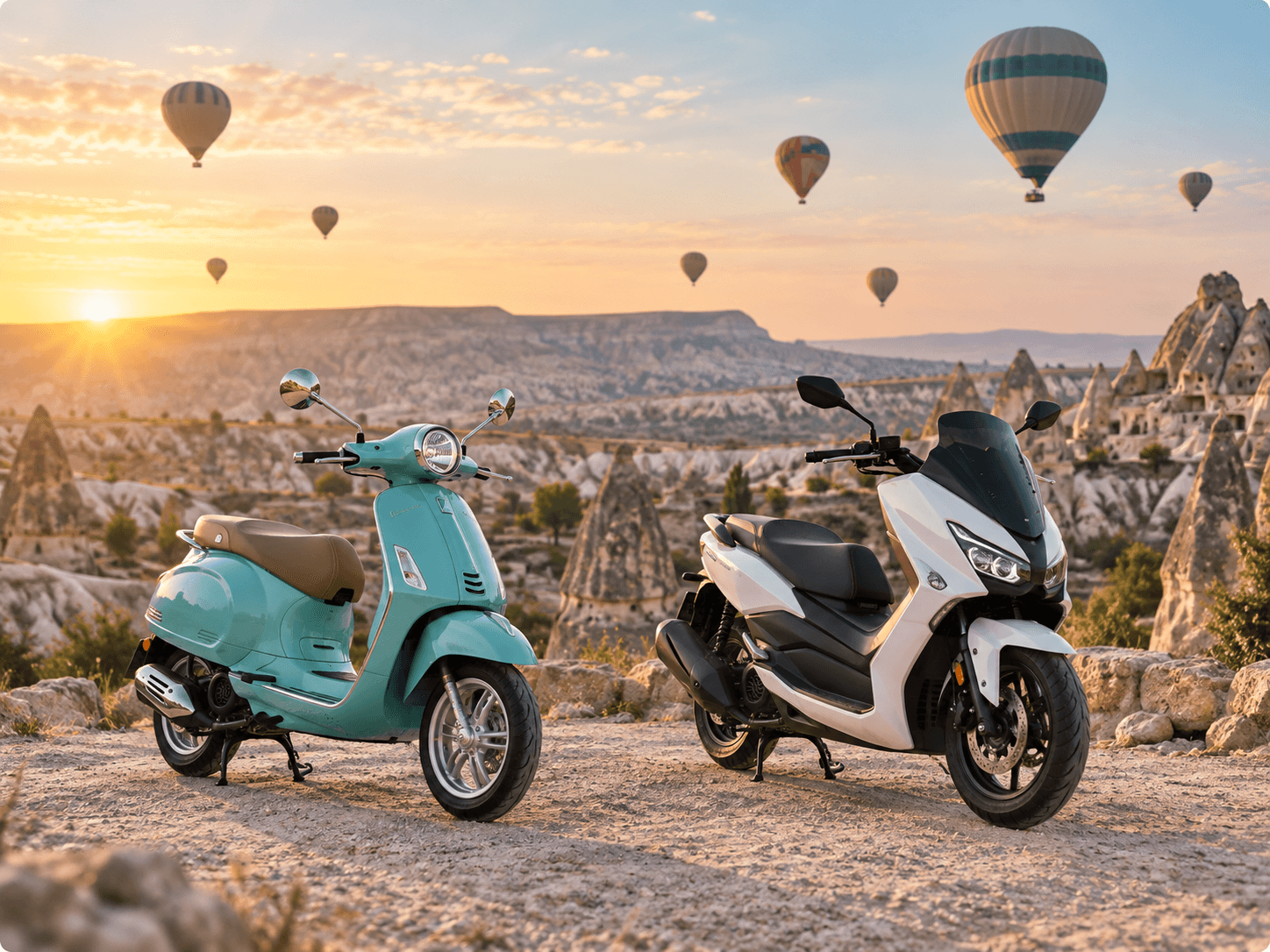 50cc and 125cc scooters in Cappadocia